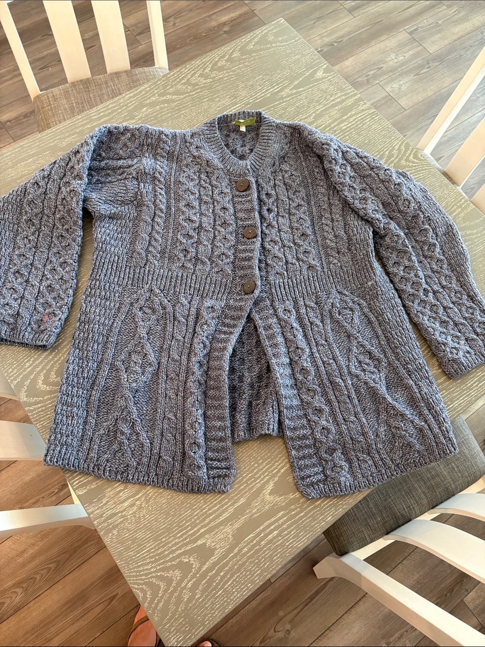 100% Wool Cardigan Sweater